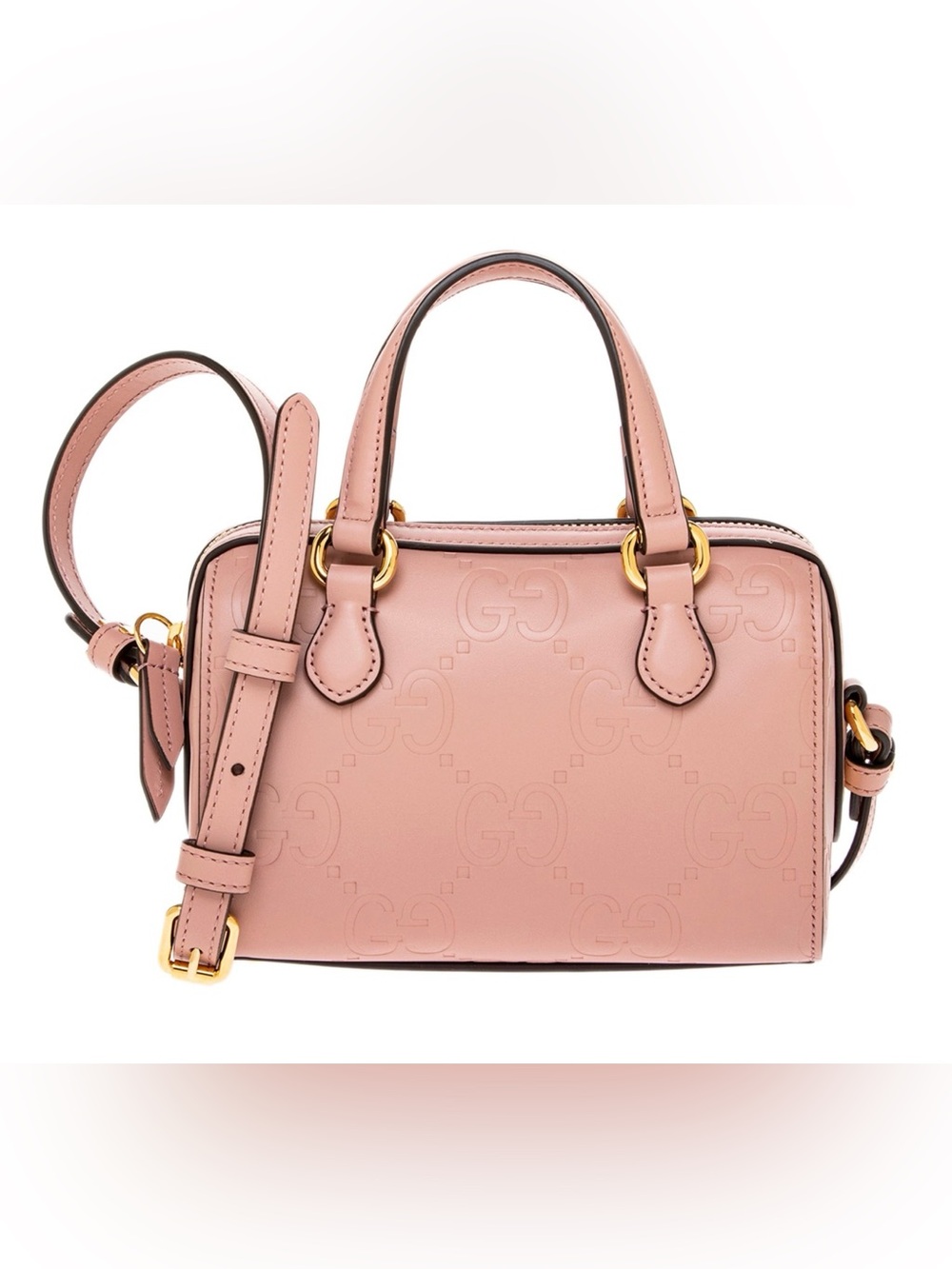 Gucci Blush Pink Mini Satchel with Gold Hardware